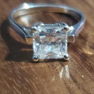 Gorgeous Sterling Silver CZ Solitaire